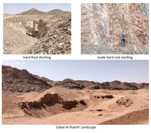 gold workings Gabal-al-shalihl